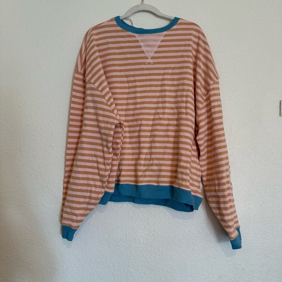NWOT Free People Womens Classic Striped Crew Latte Combo - Picture 9 of 16